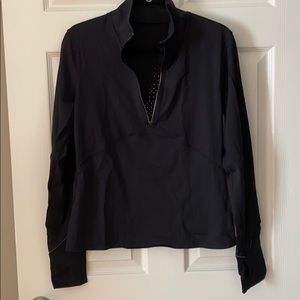 Lululemon New Route 1/2 Zip Top Black
